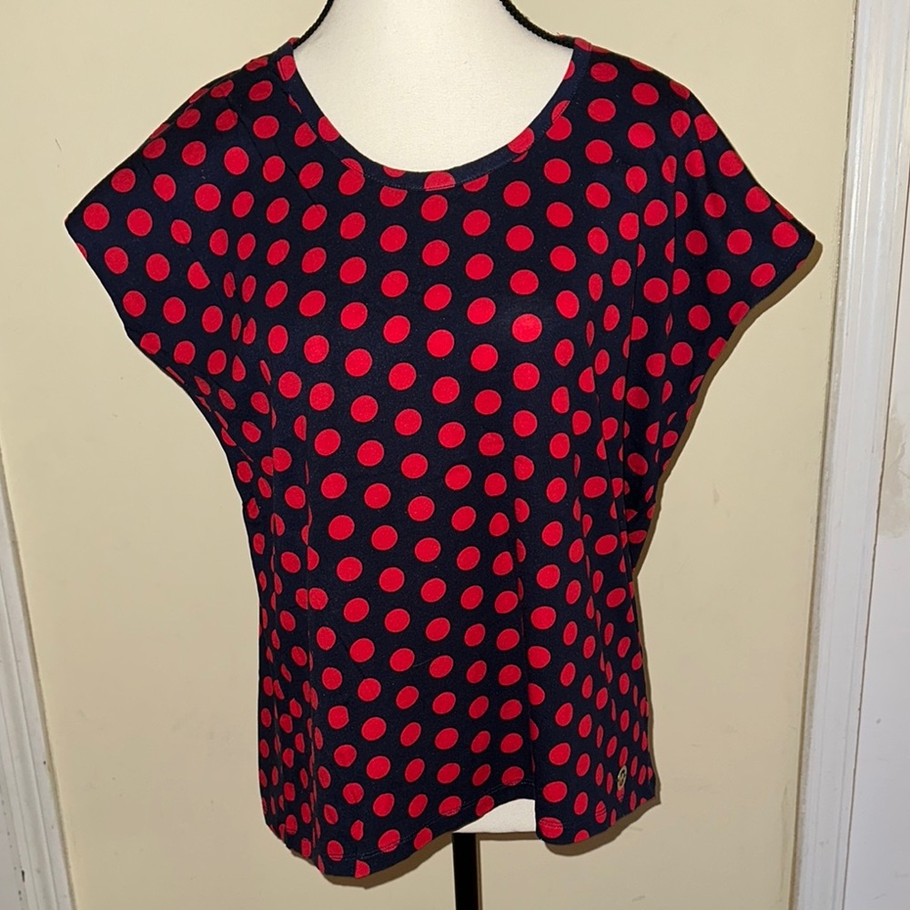 Michael Kors Polka Dot Top - Red and Black!